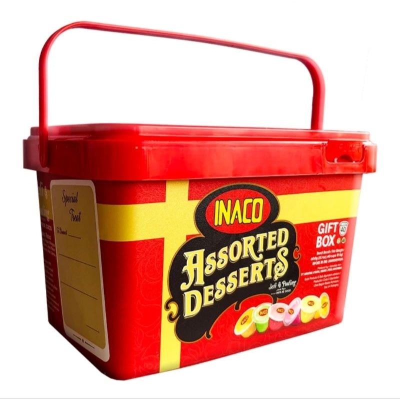 

INACO ASSORTED DESSERT JELLl & PUDDING GIFT BOX @600GR