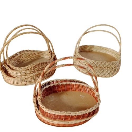 Keranjang Anyaman Rotan - Keranjang Buah Parcel - Keranjang Hantaran/Seserahan Pernikahan