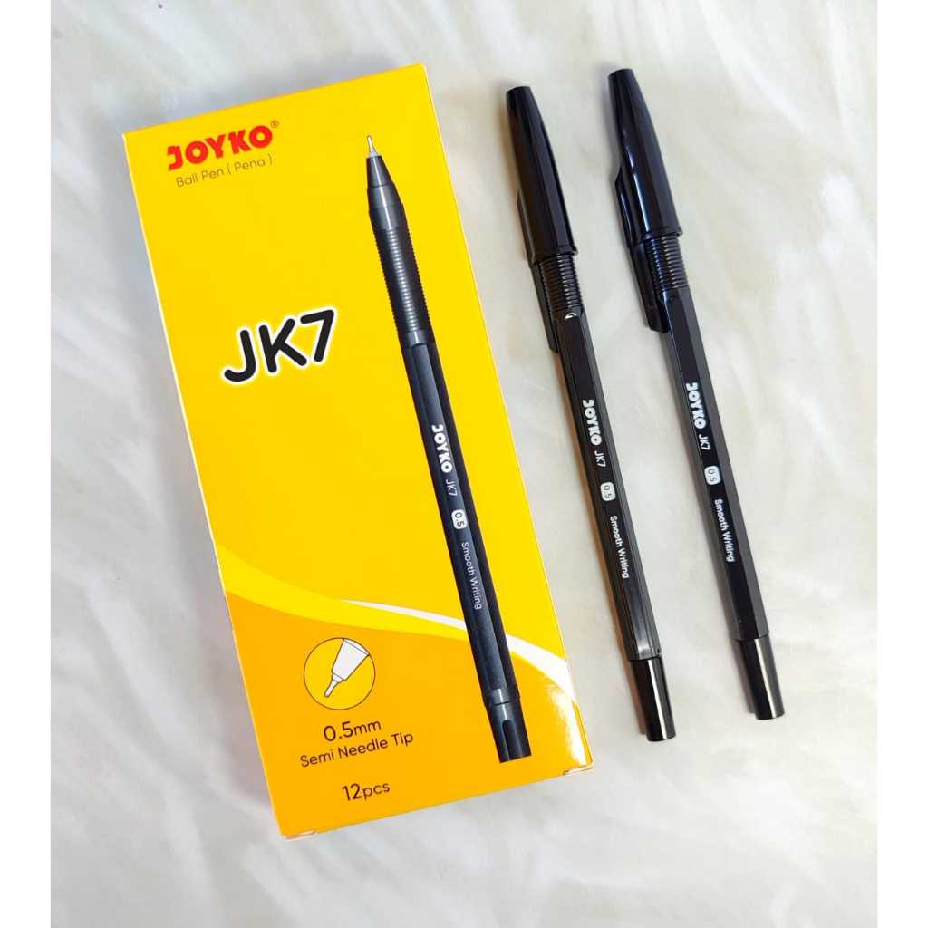 

Joyko JK7 Pulpen Pena Hitam 0.5mm ( 1 Pak / 12 pcs )