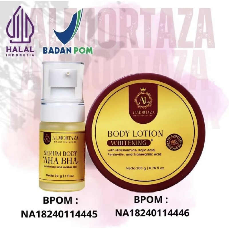 BODY LOTION ALMORTAZA + BODY SERUM AHA BHA