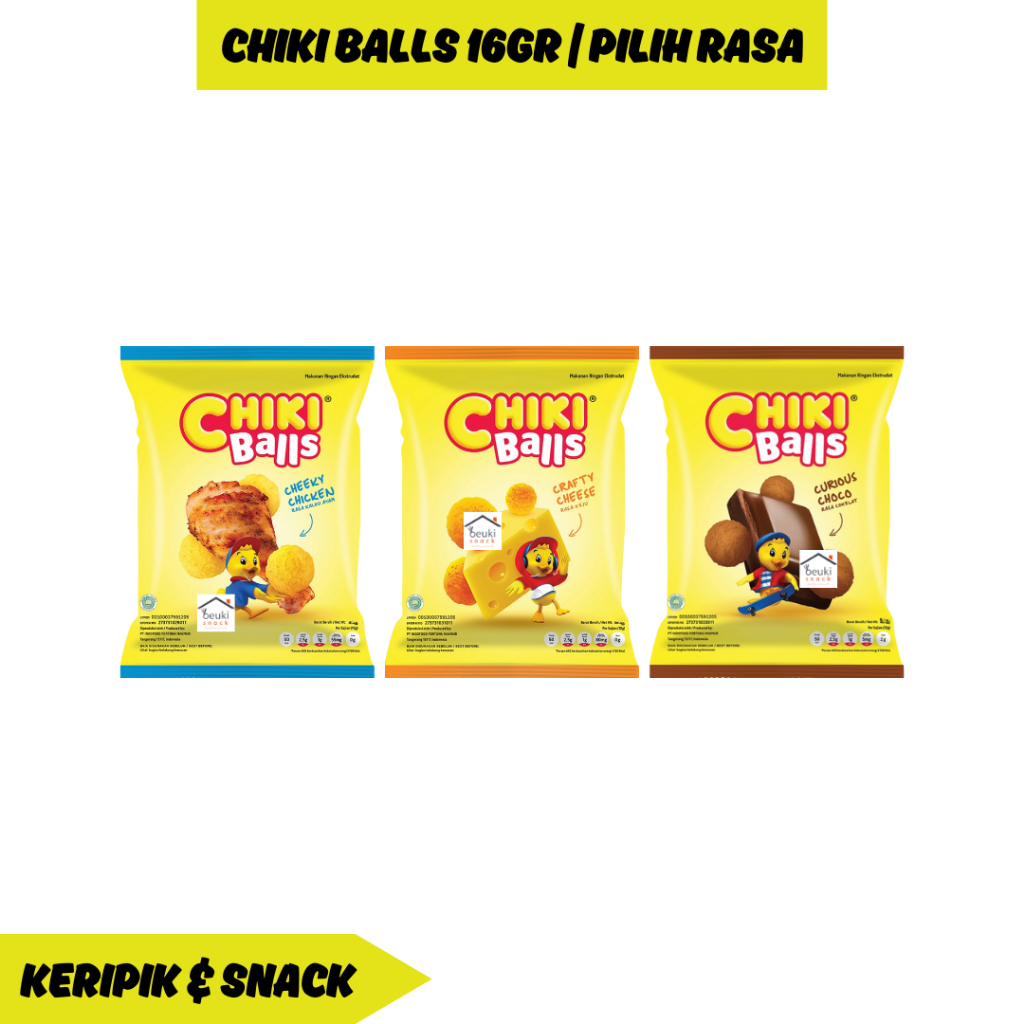 

Chiki Balls Ayam Coklat Keju Kemasan Kecil Berbagai Varian Pilih Rasa