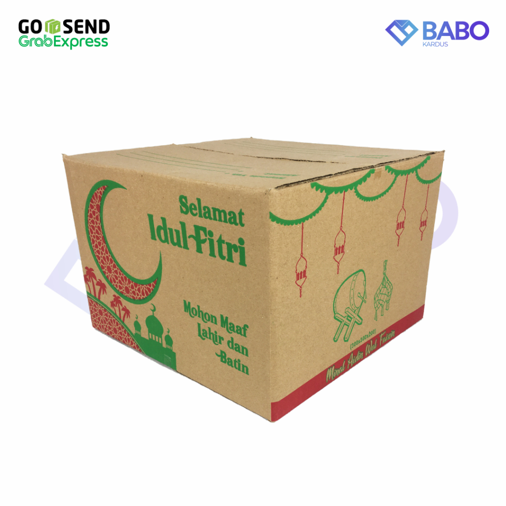 

Kardus Box Parcel Lebaran | Dus Hampers Lebaran | Box Kue Lebaran | Dus Parcel | Dus Sembako