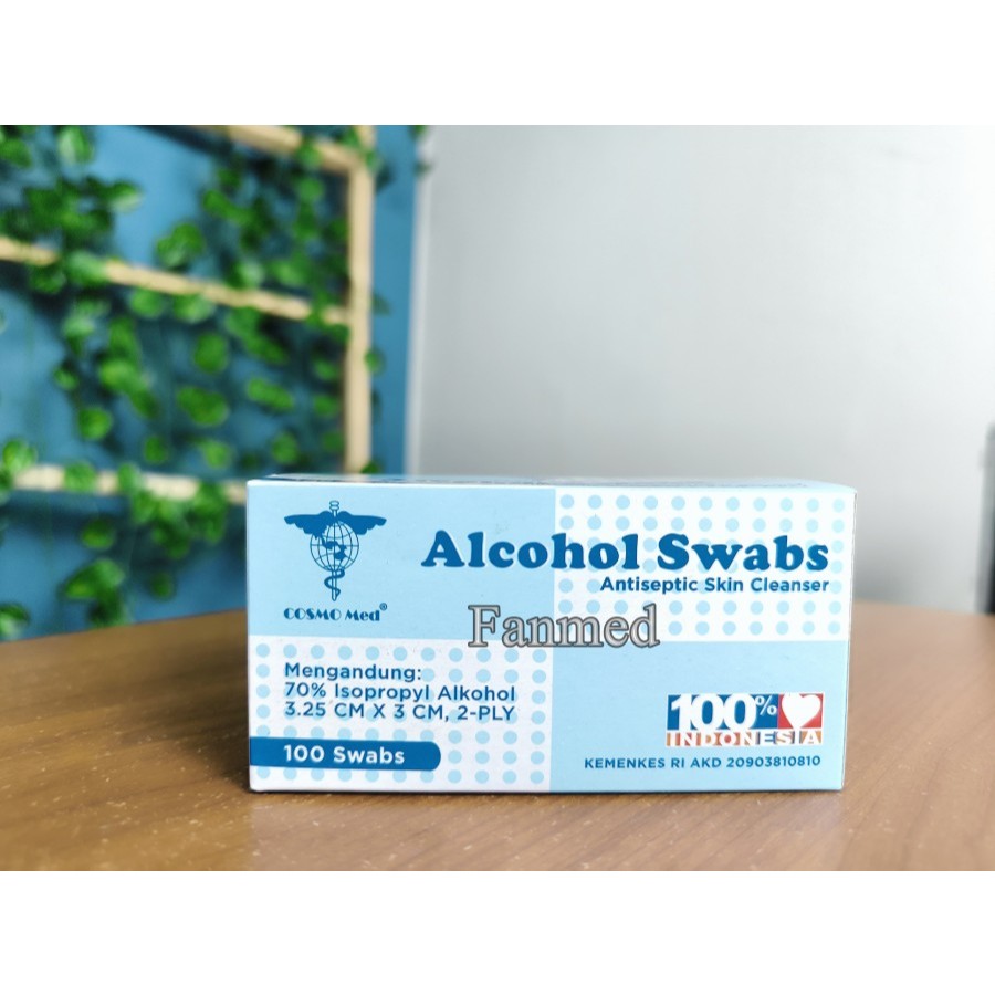 Alkohol Swabs CosmoMed Antiseptic Skin Cleanser Alcohol Swab