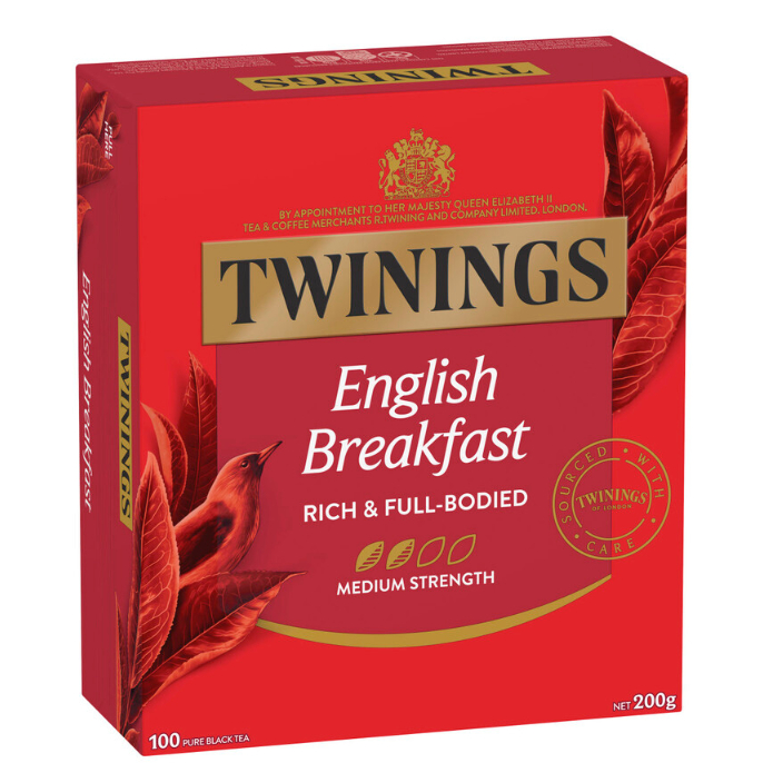 

Twinings English Breakfast Tea Bags 100 pack | 200g