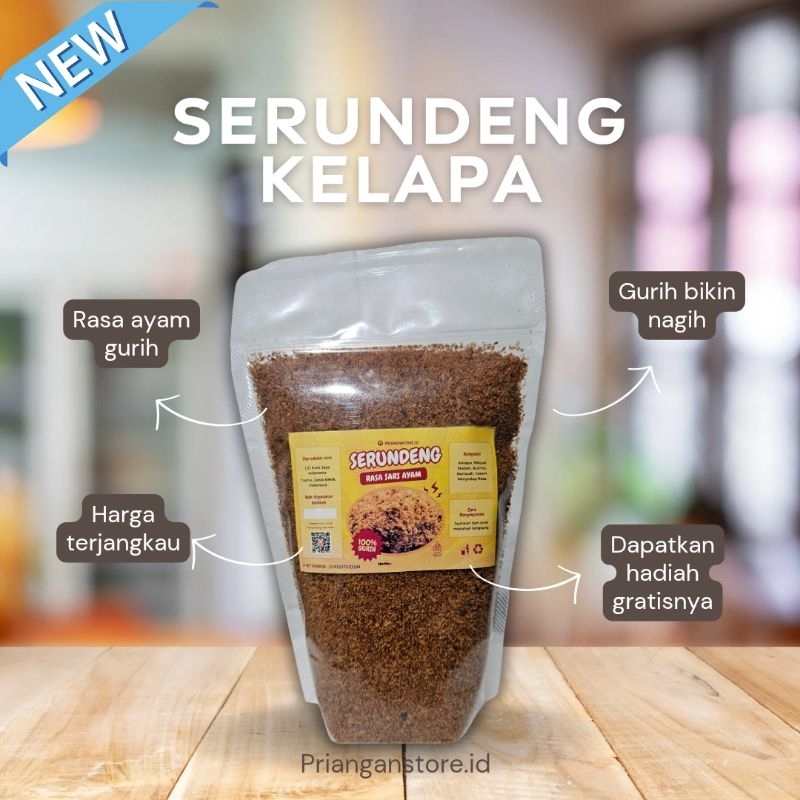 

(150gr) Serundeng Kelapa Rasa Sari Ayam, Srundeng Kelapa Surundeng Kelapa