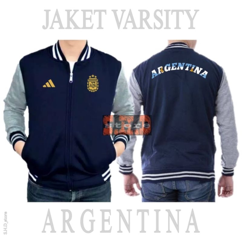JAKET TIMNAS ARGENTINA JAKET BASEBALL//VARSITY//BOMBER