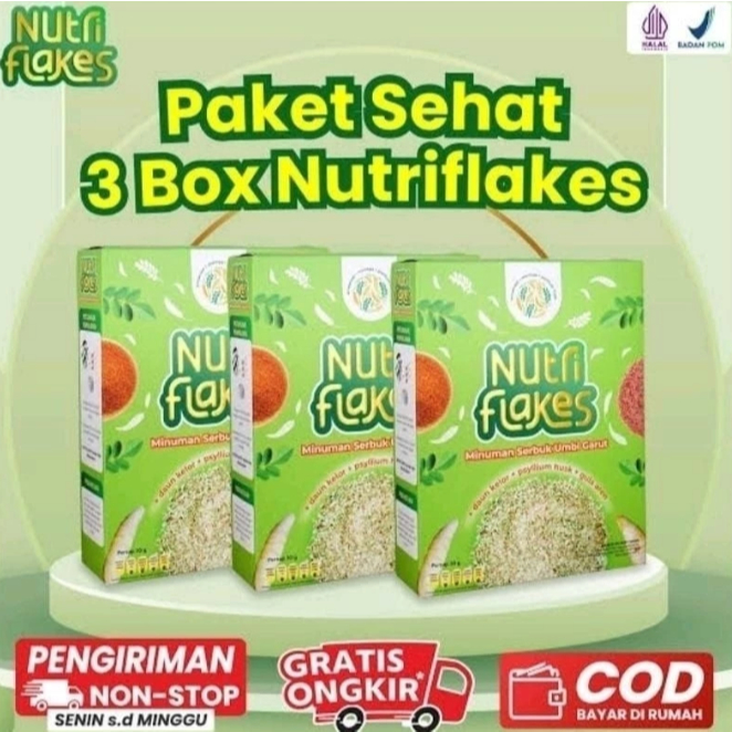 

⭐⭐⭐⭐⭐ Paket 3 Box Nutriflakes Nutriflakes Sereal Umbi Garut - Ampuh Mengatasi Asam Lambung