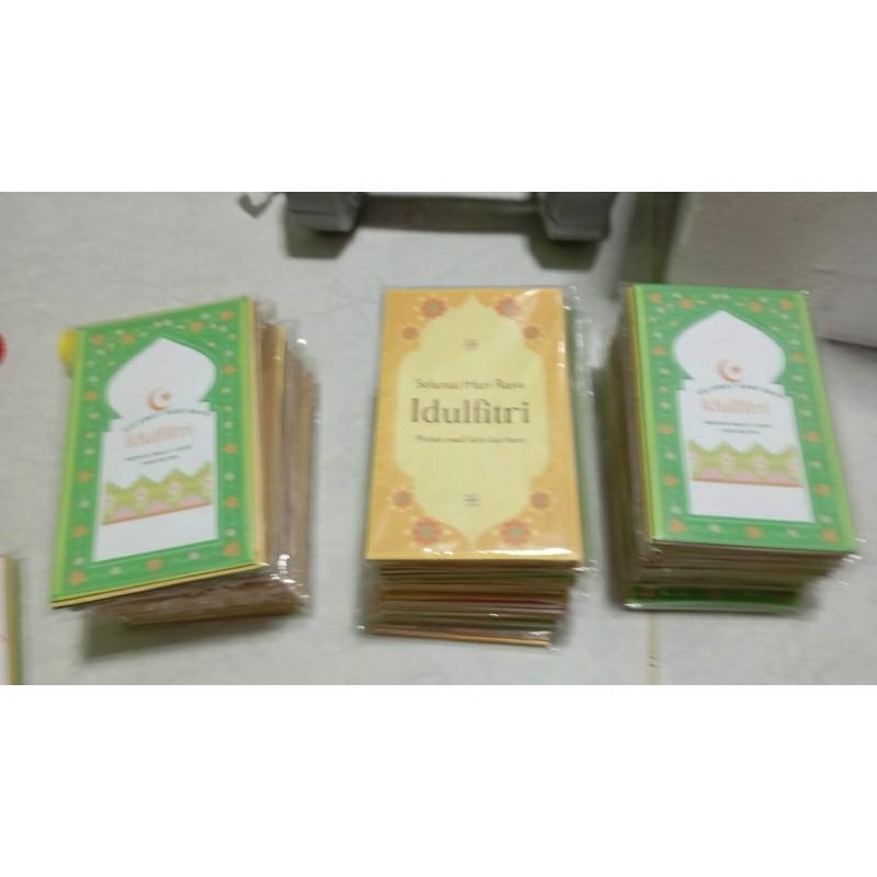 

amplop / angpao lebaran idul Fitri ketebalan art paper 100 isi 6 lembar