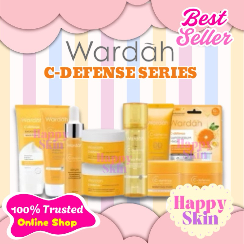 WARDAH C Defense Series | C Defense | Creamy Wash | Serum | DD Cream SPF 30