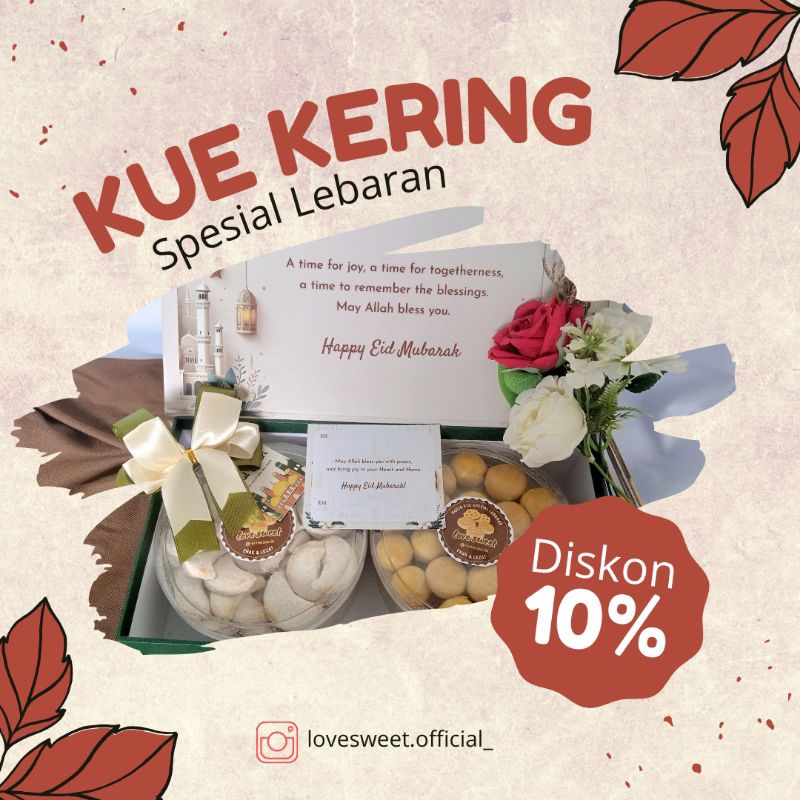 

HAMPERS IDUL FITRI/ KADO LEBARAN/ PARSEL LEBARAN/ HAMPERS KUE KERING LOVE SWEET