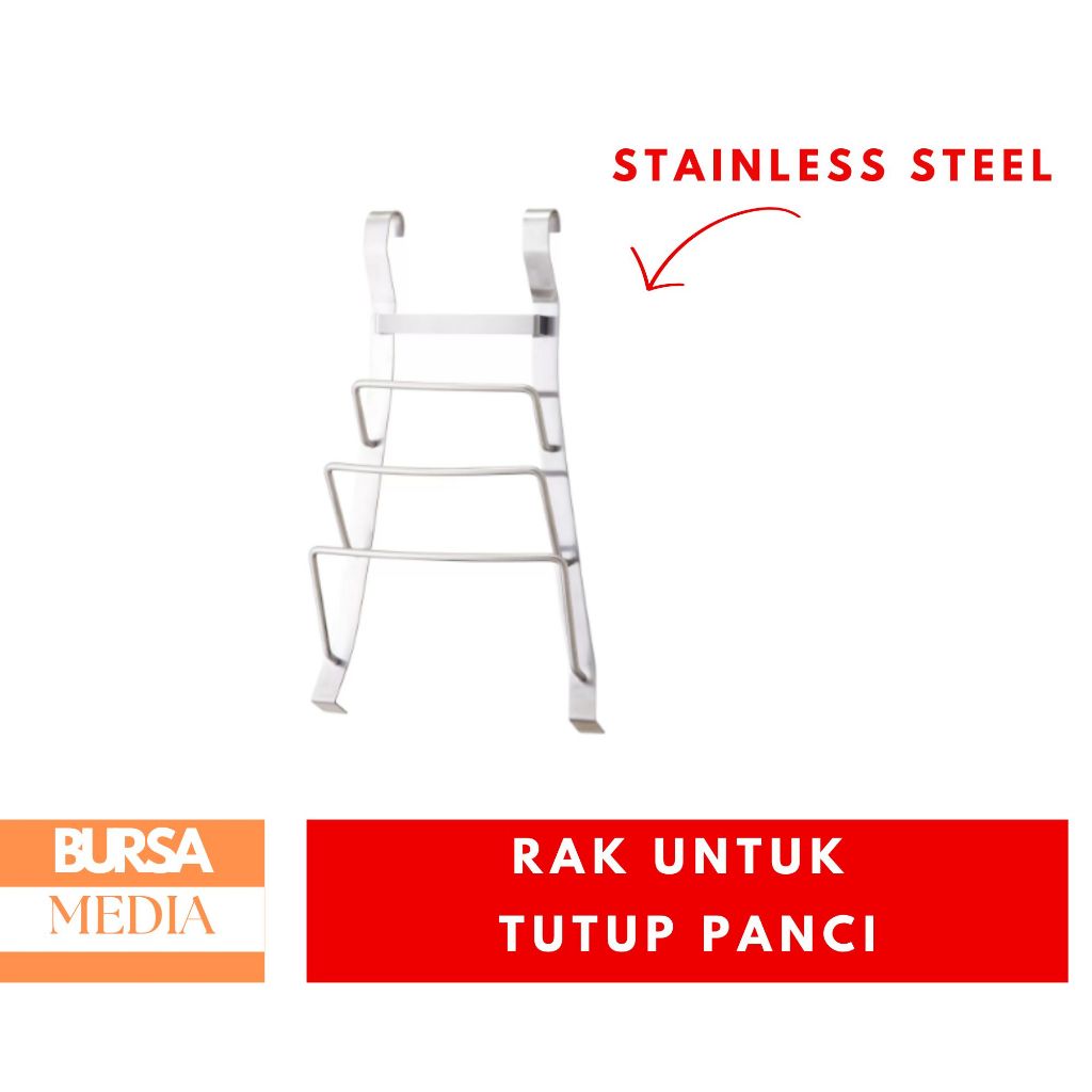 Rak Untuk Tutup Panci Stainless Steel Pot Lid Rack IK50307