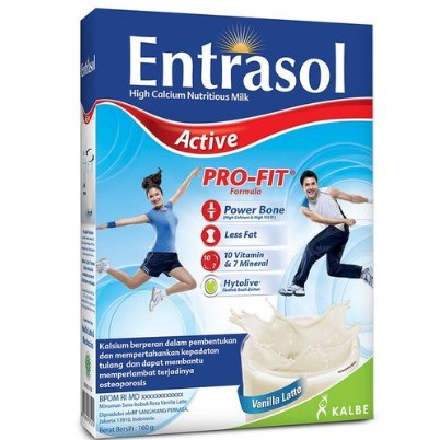 

ENTRASOL ACTIVE VANILA LATTE 340G BOX