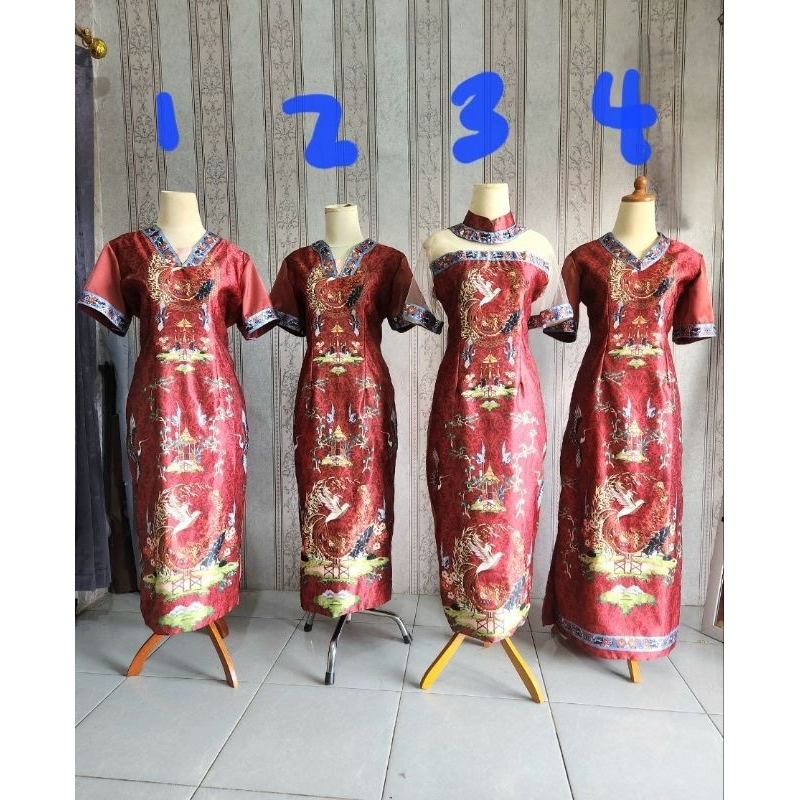 Family couple cheongsam / baju chinese pesta keluarga / dress imlek