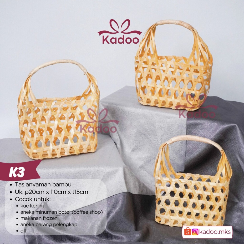 

tas anyam bambu tas hampers kue kering lebaran