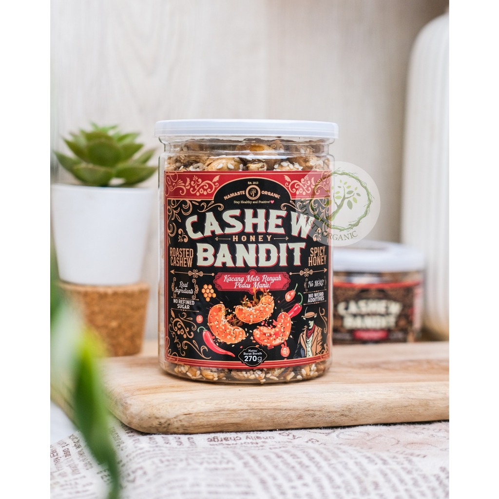 

ROASTED CASHEW BANDIT SPICY HONEY - JAR 270GR