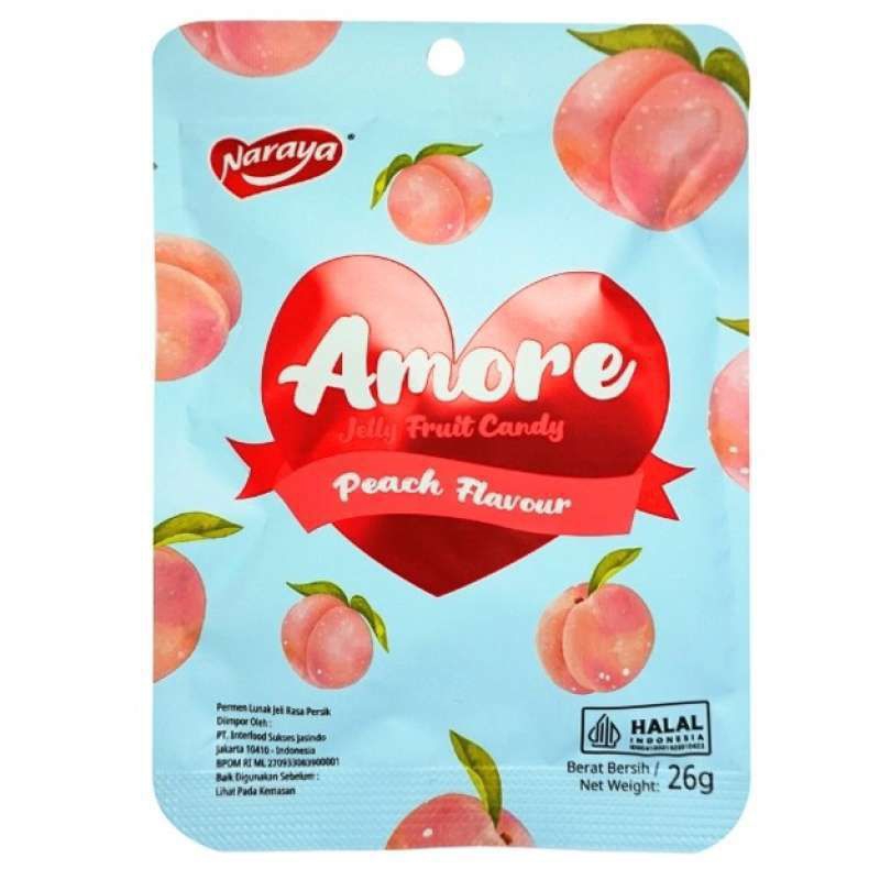 

Naraya amore jelly fruits candy 26gram Exp 14/1/2026