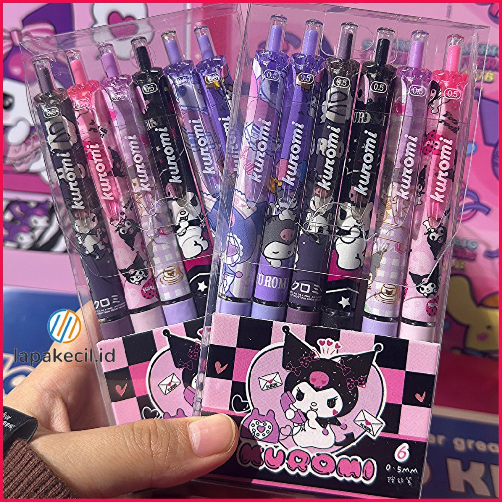 

Pulpen Gel 0.5mm Set 6 Pcs Bolpoin Tinta Gel Cair Model Tekan Edisi Estetika Karakter Kartun Lucu.