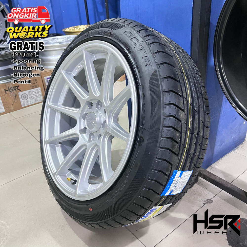 Paket Velg Mobil Yaria, Jazz, Ignis, Mobilio, Ring 16 Hsr Shinjuku Ban Accelera Forceum
