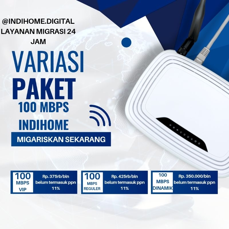 MIGRASI 100 MBPS PAKET INDIHOME INET ONLY 1P || UPGRADE PAKET INDIHOME