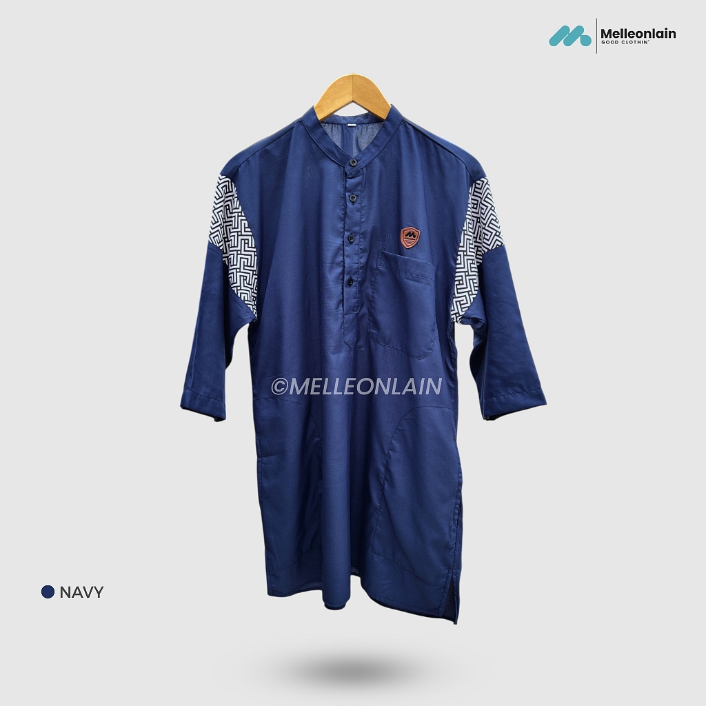 TERBARU CUCI GUDANG Kurta Uhud Lengan 3/4 Tiga Perempat Batik Panjang Baju Sepaha Koko Muslim