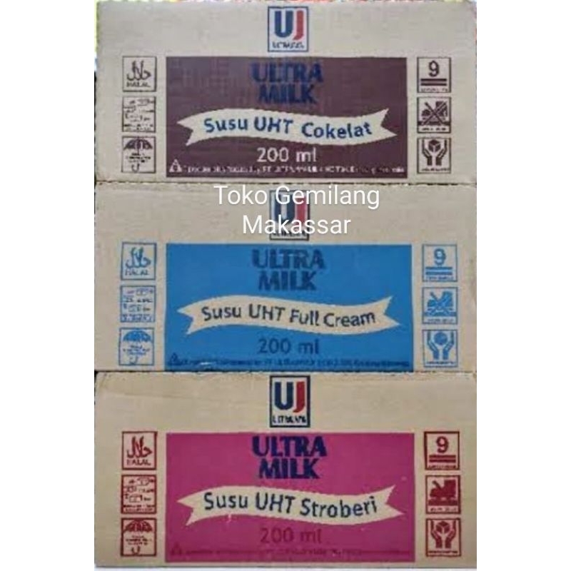 

Susu Ultra UHT 200 ml 1 Dus isi 24 pc