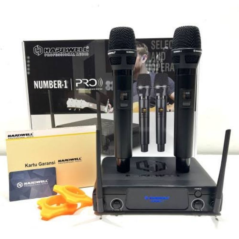 Mic Wireless Hardwell Number 1 Double mic Handheld Hardwell Number 1