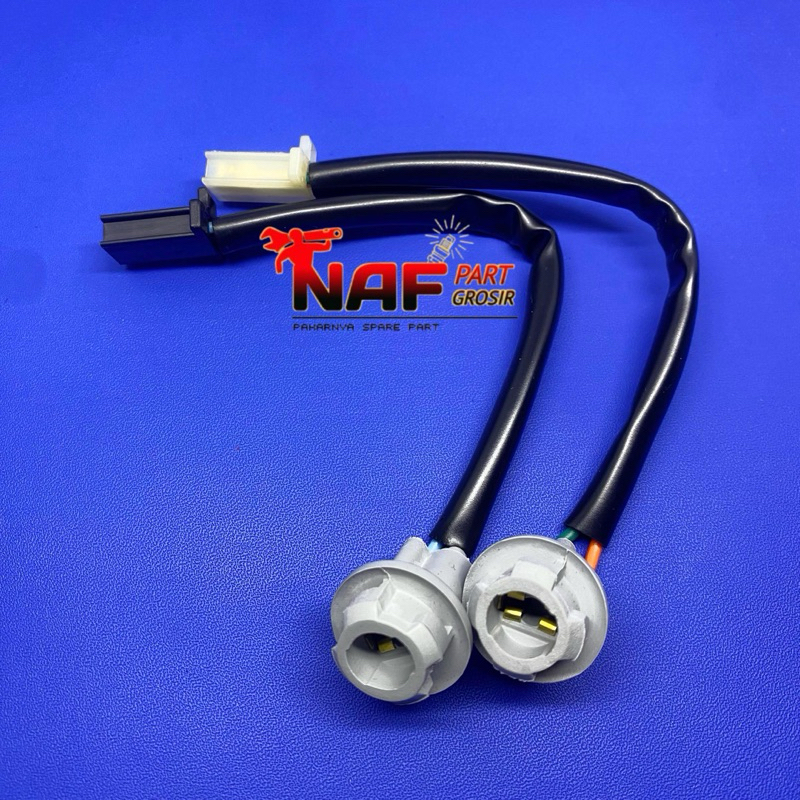 SOKET SOCKET KABEL FITING LAMPU SEN SEIN RITTING DEPAN SUZUKI SATRIA 2 TAK RU R HIU LUMBA ORIGINAL