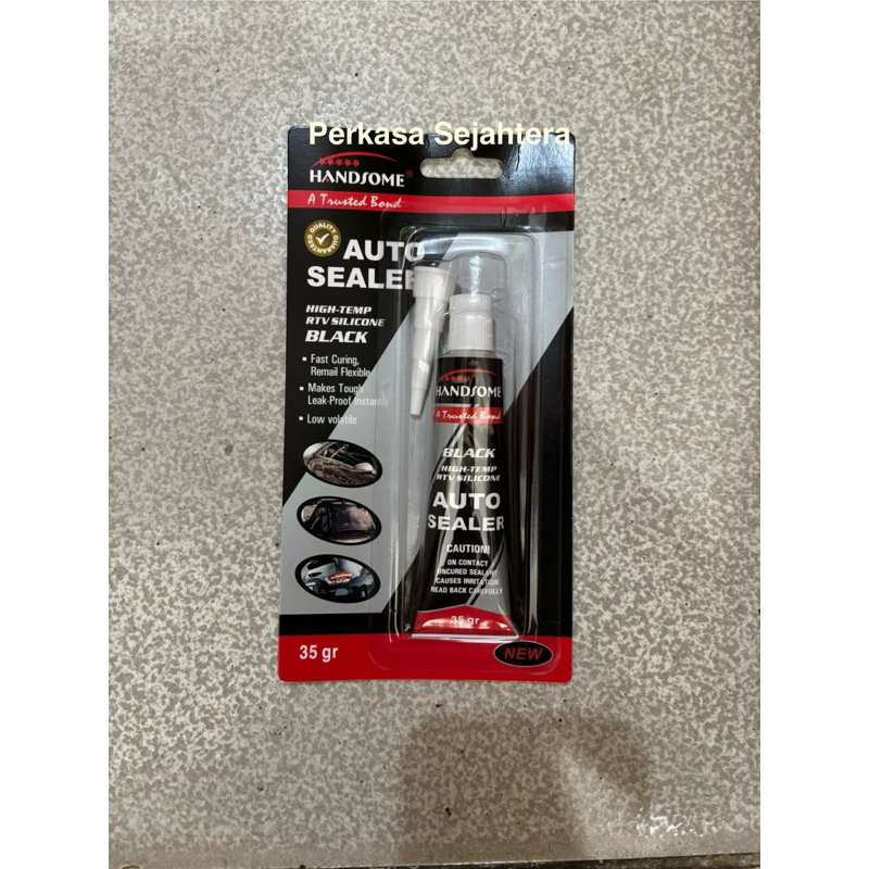 Lem Auto Sealer Black / Lem Silicone Auto Sealer Hitam / Lem Bemper Kaca Mobil Besar Kecil