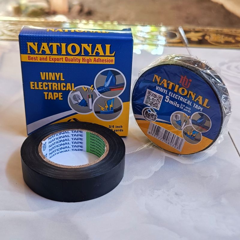 

Solasi kabel merk national /PVC electrical tape 20yard