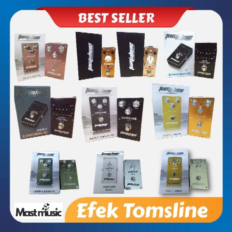 Efek Gitar Tomsline Distorsi Chorus Delay Eq Gitar Noise Gate Metal Booster