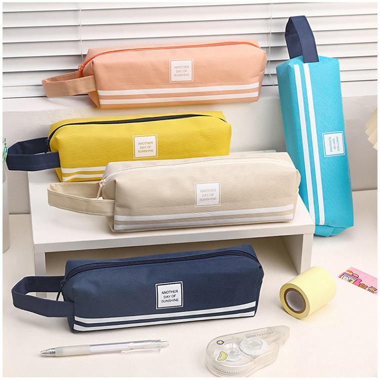 

kotak pensil warna polos Kotak Pensil stationery organizer tempat pensil Zipper Dompet Pensil Multifungsi Minimalis Tempat Alat Tulis Perlengkapan Sekolah