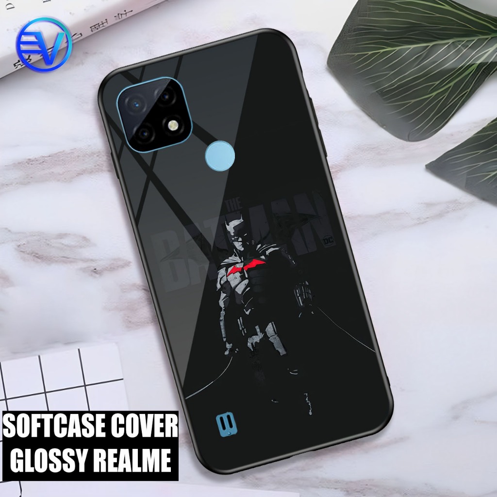 [ GT17 BATMAN ] Softcase REALME C21Y/C25Y/C20/C11 2021/C15/C21/NARZO 50A/NARZO 50i Case Kilau Mirror