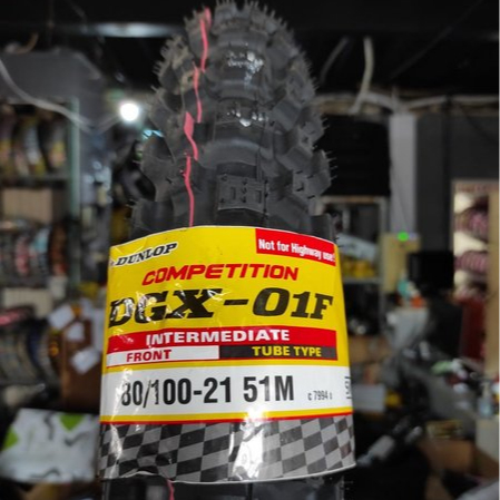 ( DGX-01 RING 21 ) 80 / 100 - 21 DGX01 DUNLOP Ban Motor TRAIL CROSS Competition Trabas KLX Dtracker