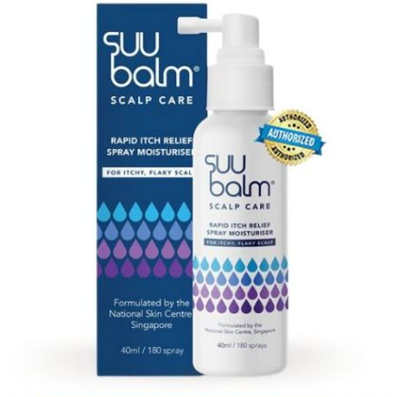SUU Balm Scalp Care Spray Moisturiser For Itchy Flaky Scalp 40ml