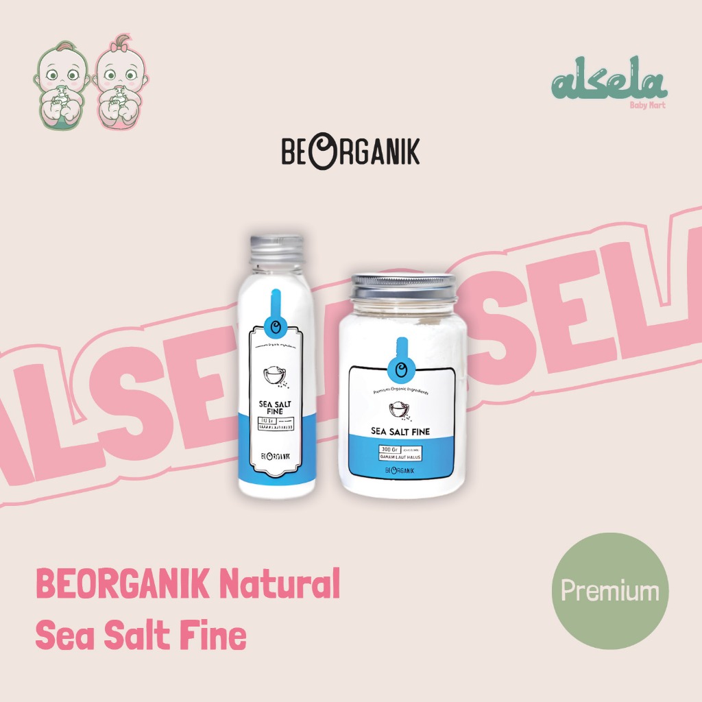 

Beorganik Natural Sea Salt Fine 110gr 300gr Garam Laut Organik Halus Garam Beryodium Garam Masak