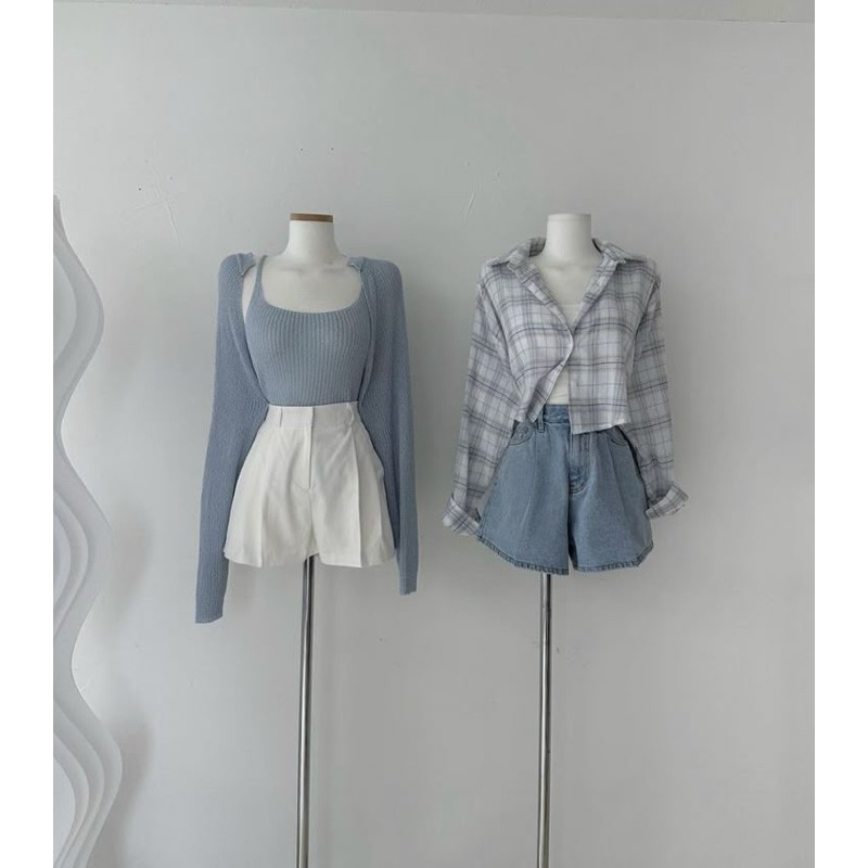 crop top + dress