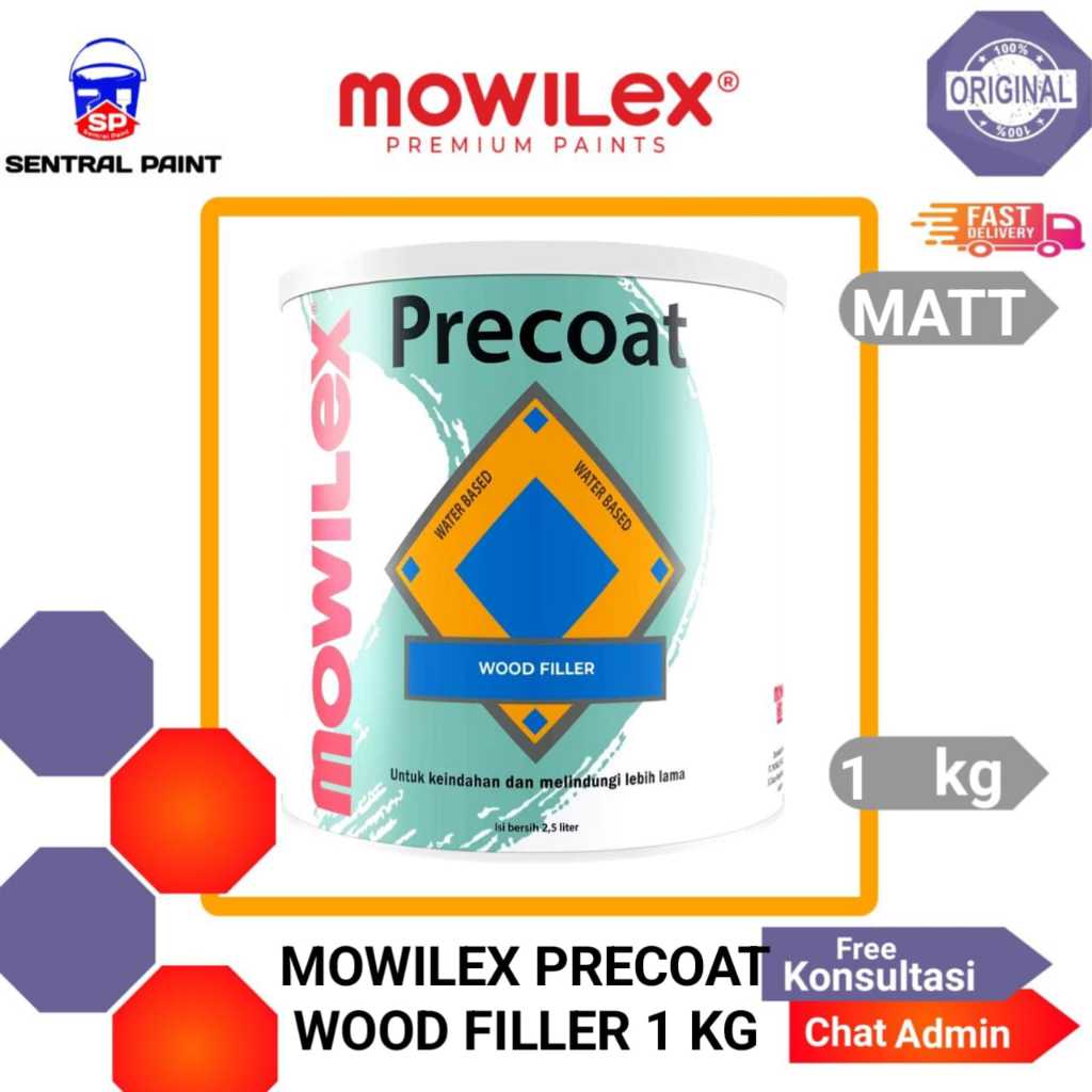 Mowilex Precoat Wood Filler 1 Kg