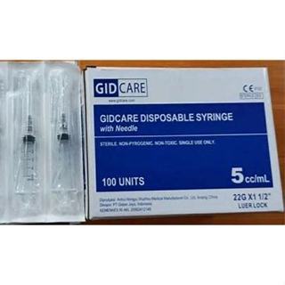 Spet 5ml  Gidcare 5cc Box isi 100pc / Promo Murah Spuite