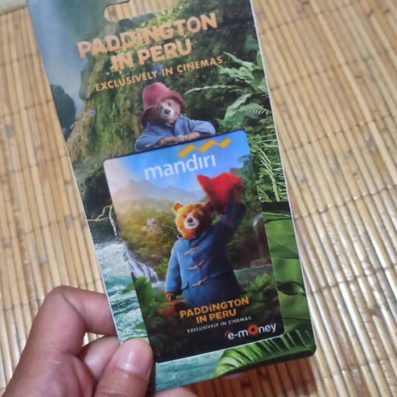 kartu e-toll e-money edisi spesial paddington in peru hat