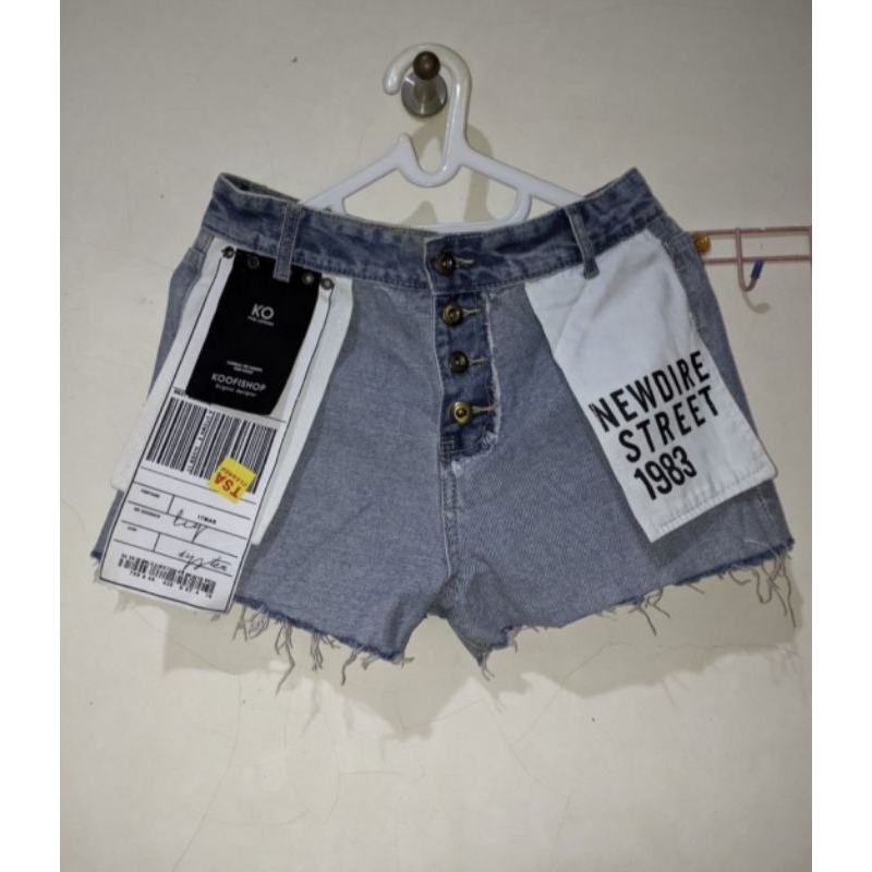Celana Jeans Pendek Wanita Korea Street Fashion