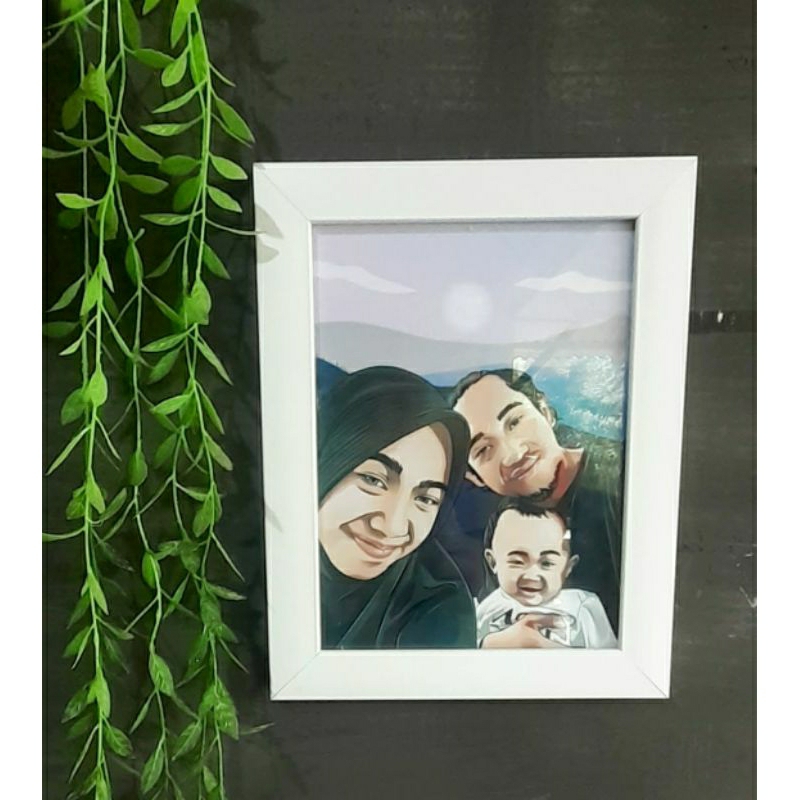 Jasa buat vektor art kualitas premium gratis bingkai papan mdf