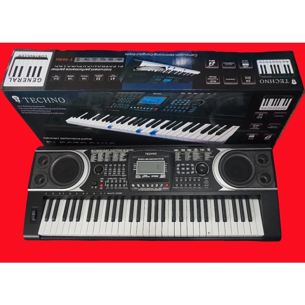 Harga promo besar besaran keyboard Techno T 9890i T9890 USB MP3