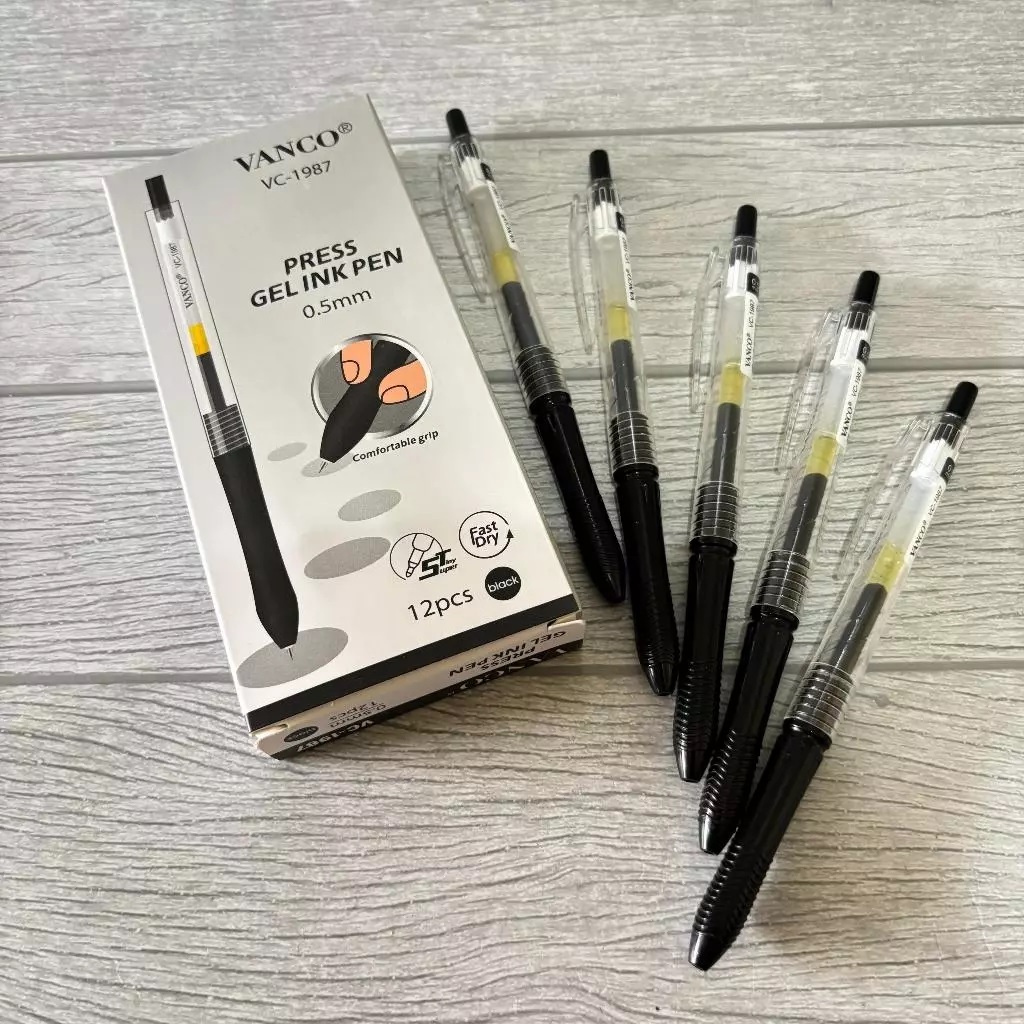 

(1 Pcs) Pulpen Gel PORORO SAFARI / VANCO KOKORO Hitam 0.5