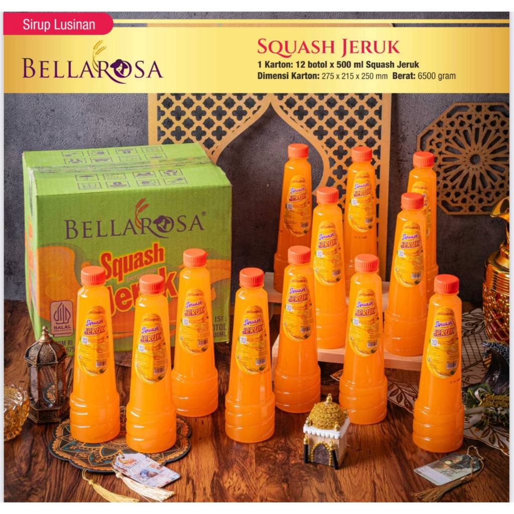 

Paket Sirup Series BellaRosa Squash 12pcsx520ml Syrup Jeruk Lebaran IdulFitri