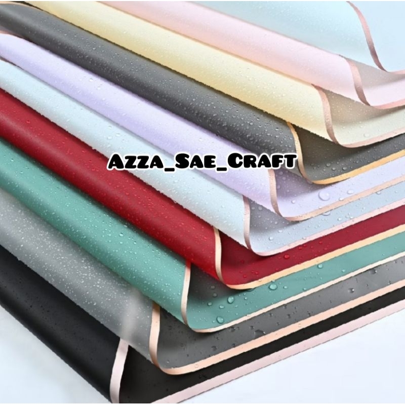 

Kertas Buket Free Packing Part 4 Cellophane Kertas Bunga Gold Line Flower Wrapping Colour Transparent