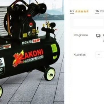 

Compressor 1 HP 90L LAKONI Monza 1.0 E-SPR Belt Tabung Kompresor Angin