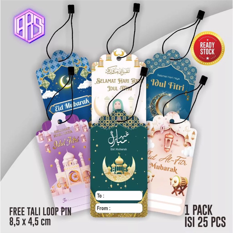 

HANG TAG IDUL FITRI ISI 25 PCS FREE TALI LOOPIN