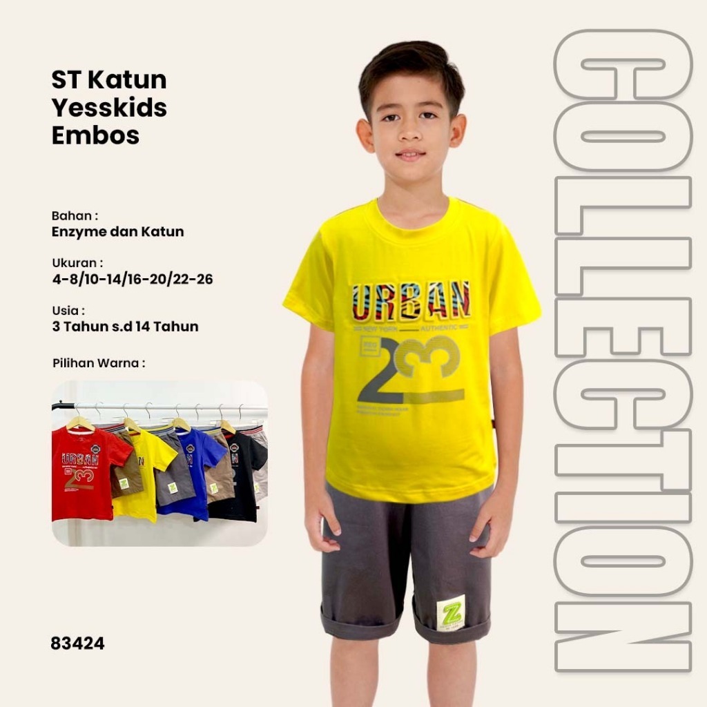 KYNATA Grosir Stelan Stretch Yesskid Anak Cowok Berkualitas / Stelan Kaos / Stelan Katun / Stelan Im