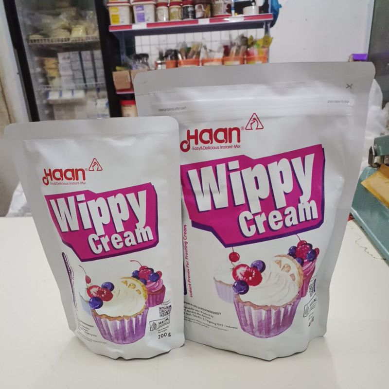 

HAAN WIPPY CREAM POUCH 200GRAM DAN 400GRAM