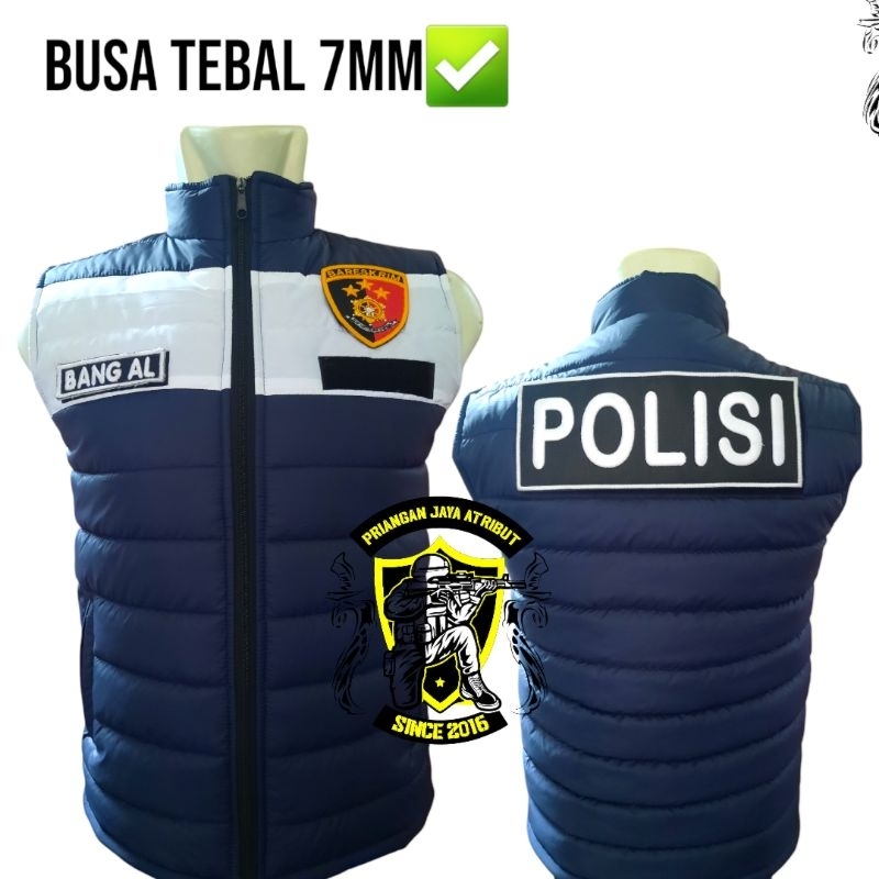 Rompi polisi gelembung busa tebal 7mm rompi reserse rompi bareskrim